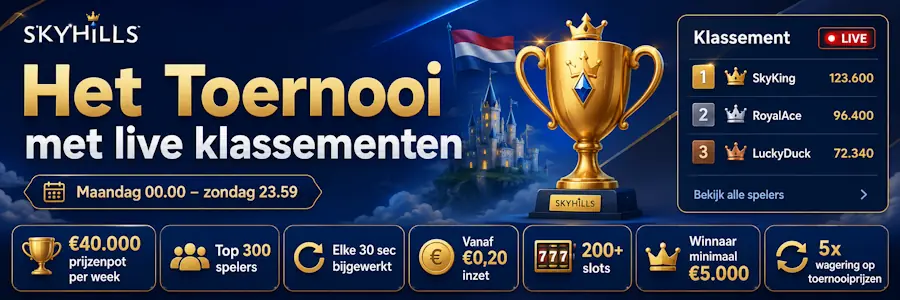 SkyHills toernooi met live klassementen